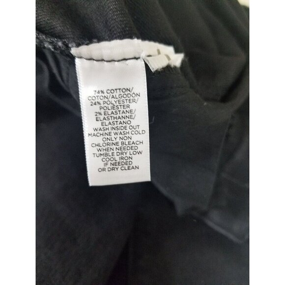 Loft Black Skinny Jeans Women's Size 31/12 Slim Pockets Stretch cotton blend - Picture 10 of 13